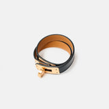 Hermès Mini Kelly Double Tour Black Box GHW