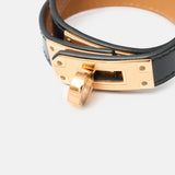 Hermès Mini Kelly Double Tour Black Box GHW
