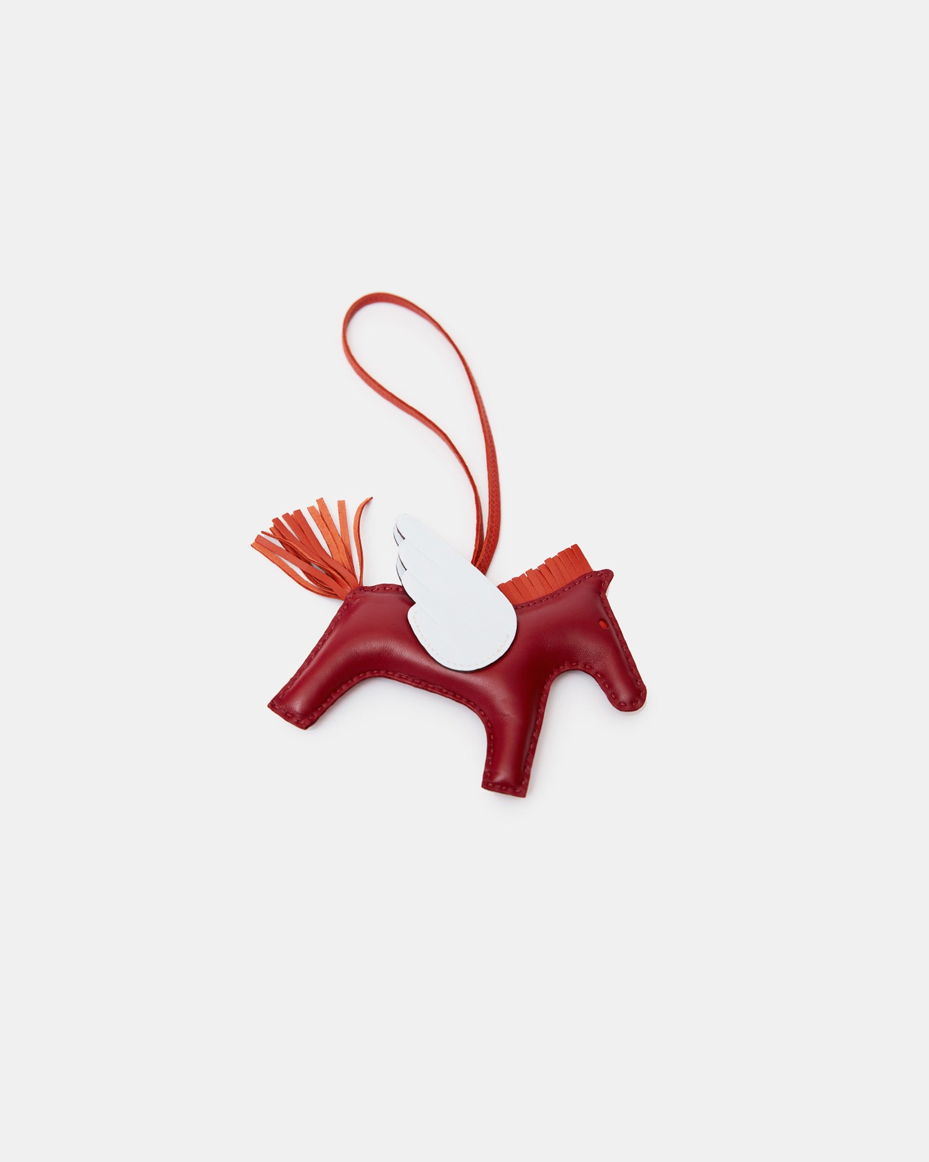 Hermès Rodeo Pegase Rouge Grenat/Bleu Brume/Cornaline MM