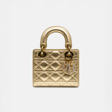 Dior Mini Lady Dior Metallic Gold