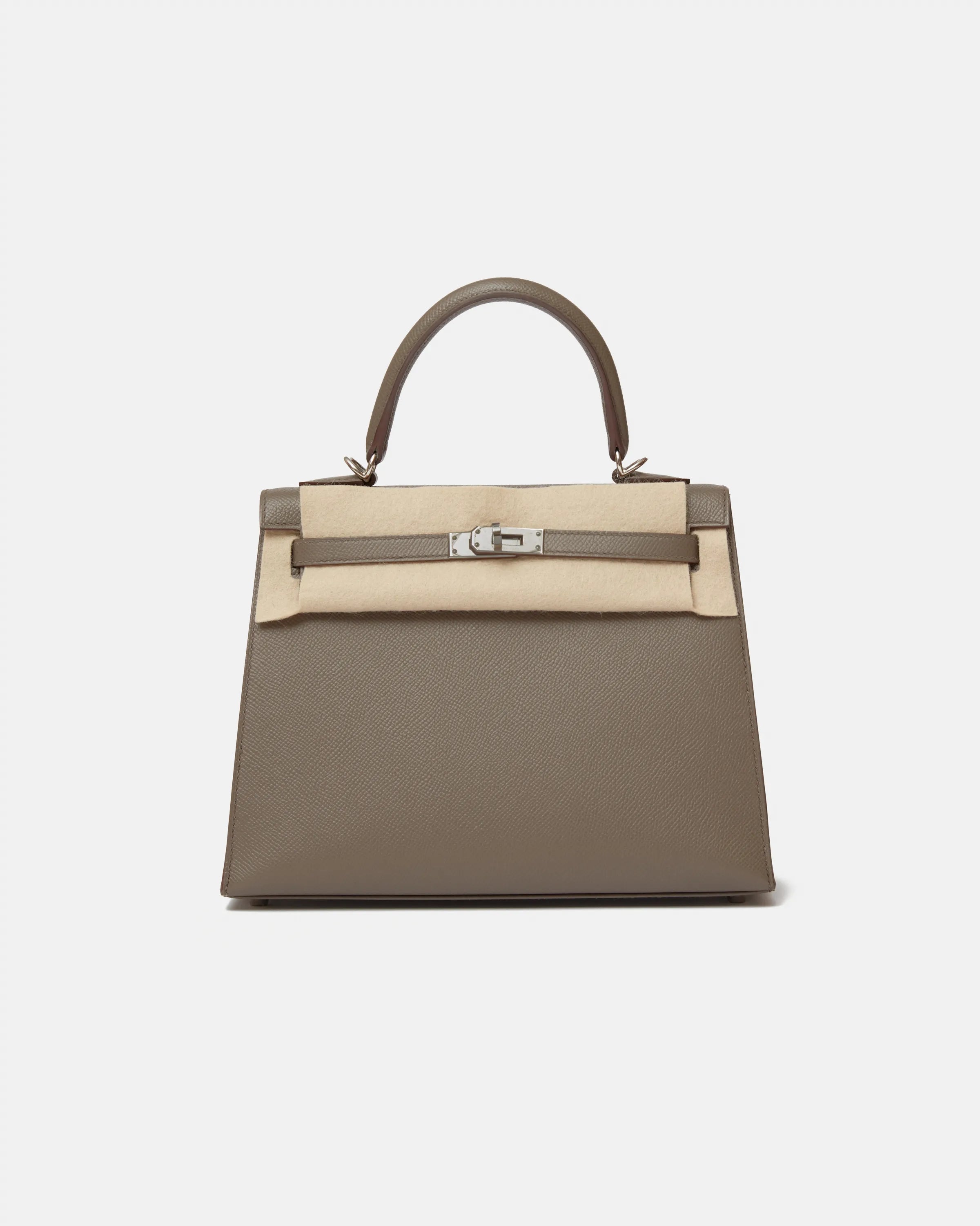 Hermès Kelly 25 Etain Epsom PHW