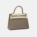 Hermès Kelly 25 Gris Etain Epsom PHW
