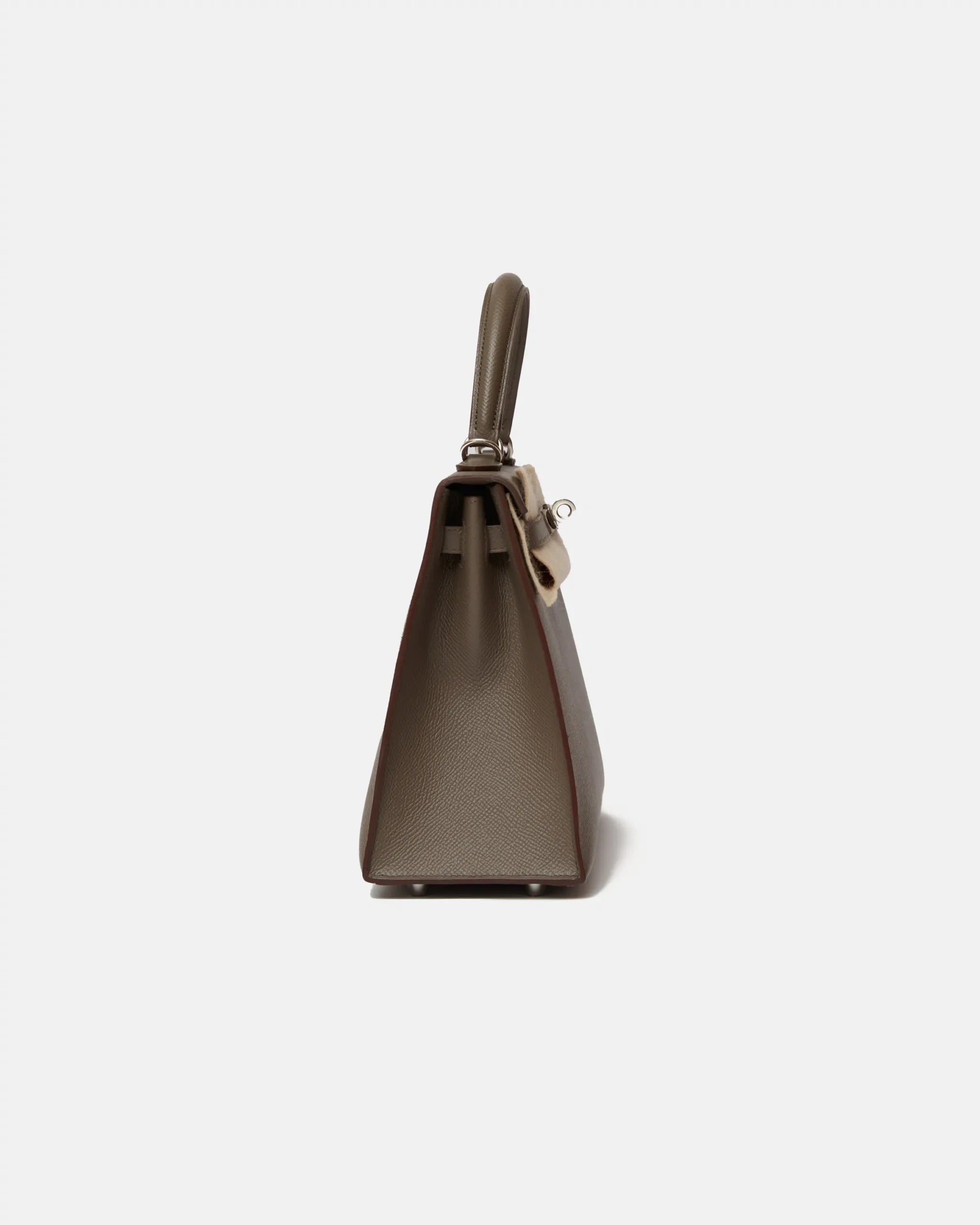 Hermès Kelly 25 Gris Etain Epsom PHW