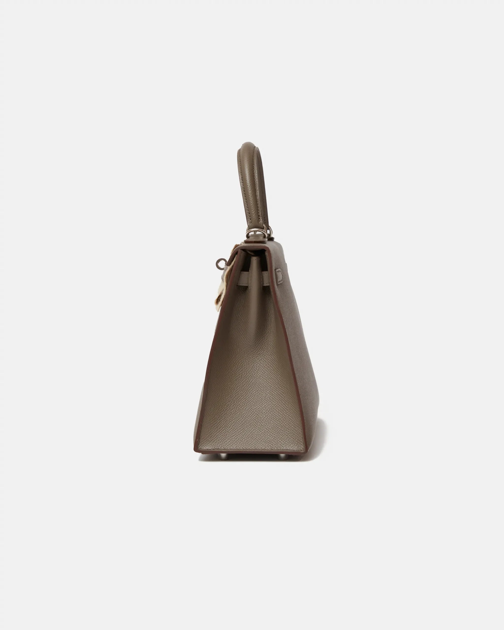 Hermès Kelly 25 Gris Etain Epsom PHW