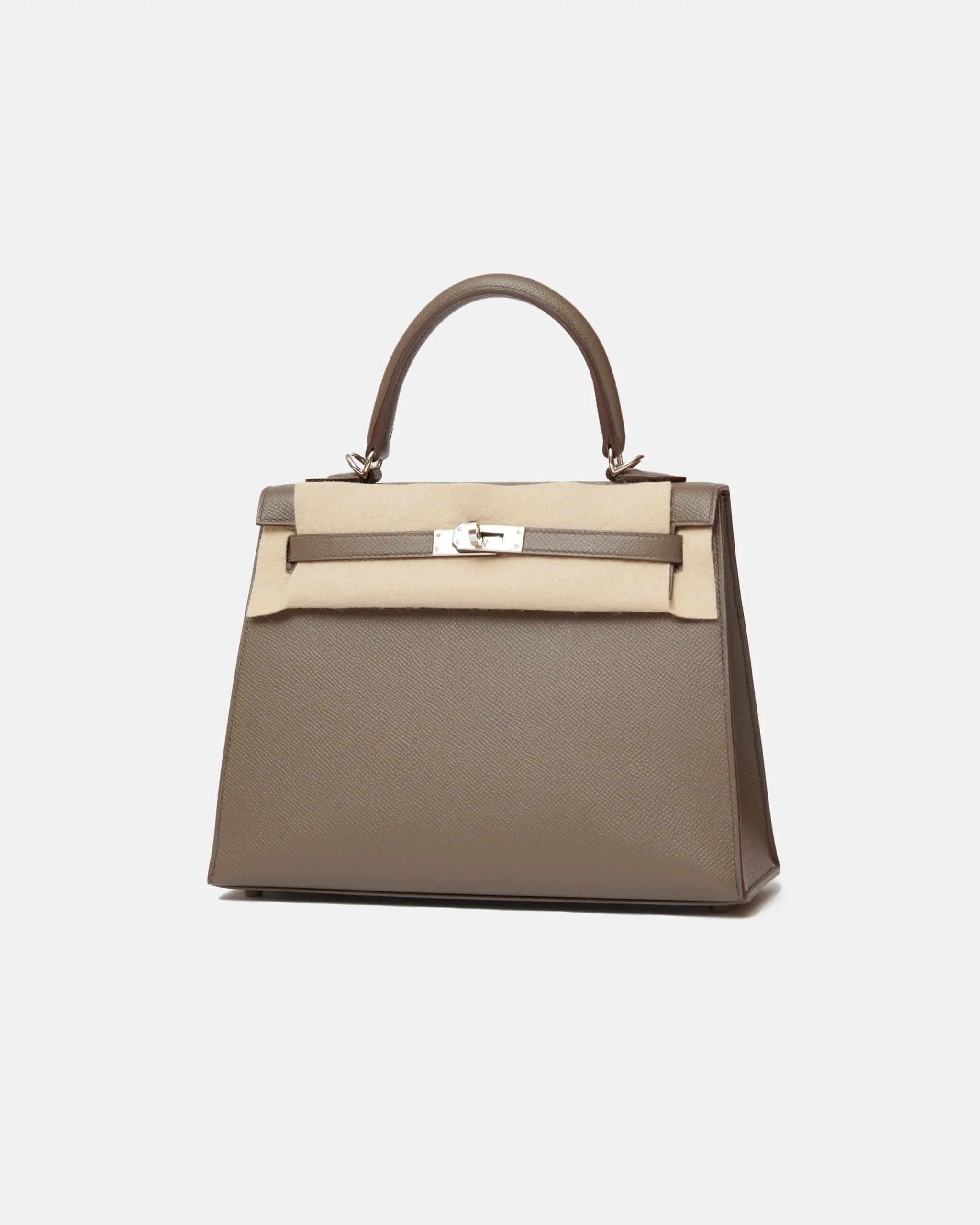 Hermès Kelly 25 Gris Etain Epsom PHW