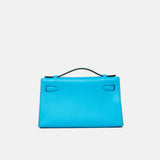 Hermès Kelly Pochette Bleu Frida Swift GHW