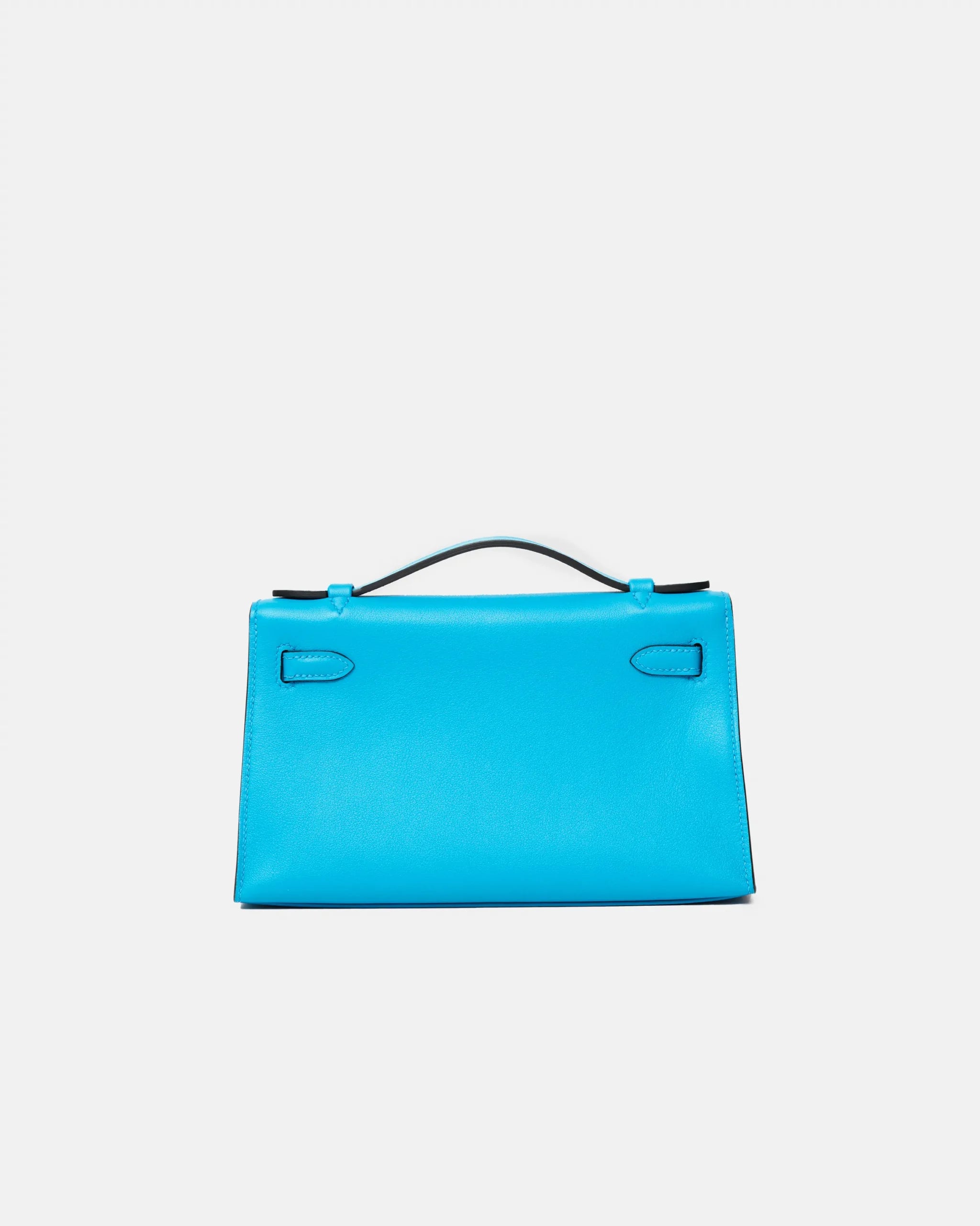 Hermès Kelly Pochette Bleu Frida Swift GHW