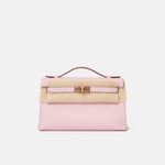 Hermès Kelly Pochette Mauve Sylvestre Swift RGHW