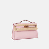 Hermès Kelly Pochette Mauve Sylvestre Swift RGHW