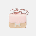 Hermès Mini Constance 18 Rose Sakura Chevre Mysore PHW