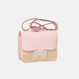 Hermès Mini Constance 18 Rose Sakura Chevre Mysore PHW