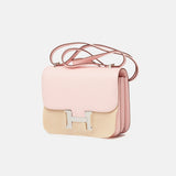 Hermès Mini Constance 18 Rose Sakura Chevre Mysore PHW