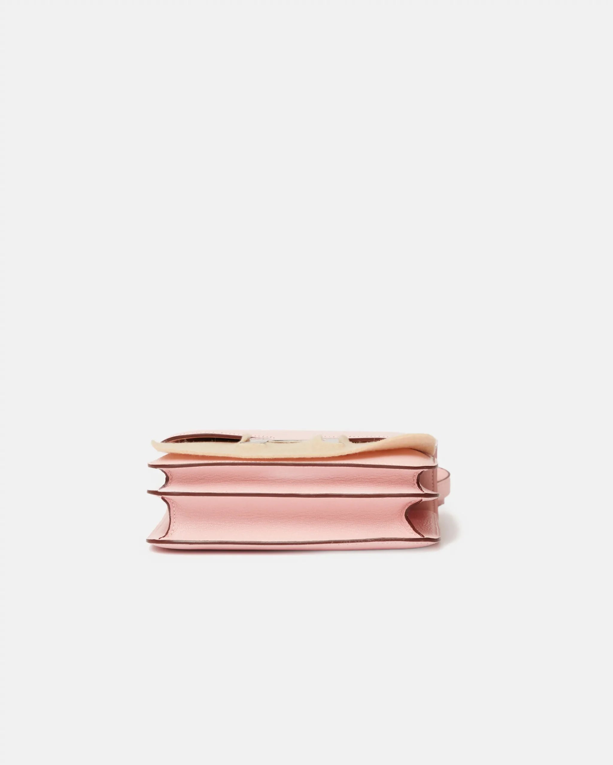 Hermès Mini Constance 18 Rose Sakura Chevre Mysore PHW
