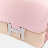 Hermès Mini Constance 18 Rose Sakura Chevre Mysore PHW