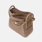 Hermès Mini Lindy 20 Etoupe Clemence GHW