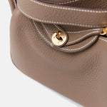 Hermès Mini Lindy 20 Etoupe Clemence GHW