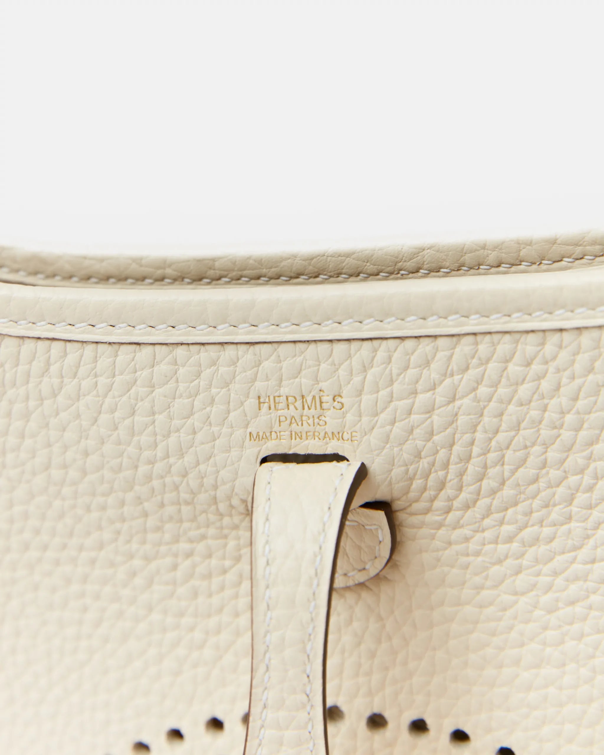 Hermès Mini Evelyne 16 Nata Clemence GHW