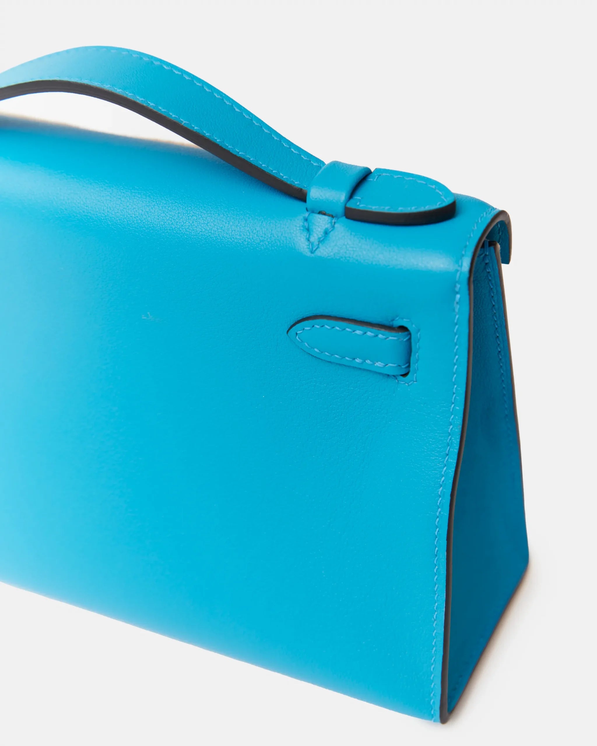 Hermès Kelly Pochette Bleu Frida Swift GHW