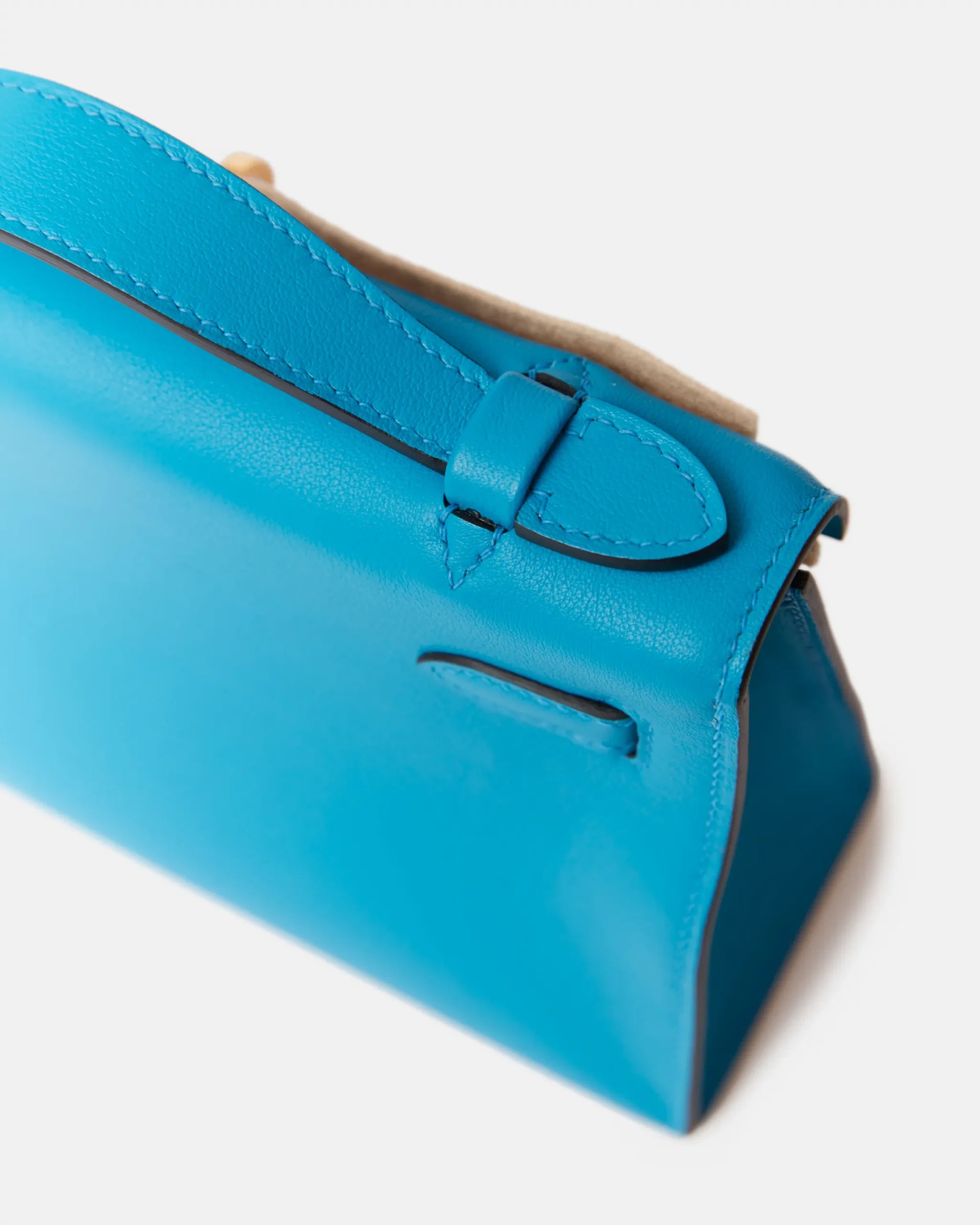 Hermès Kelly Pochette Bleu Frida Swift GHW