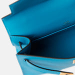 Hermès Kelly Pochette Bleu Frida Swift GHW