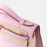 Hermès Kelly Pochette Mauve Sylvestre Swift RGHW