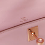 Hermès Kelly Pochette Mauve Sylvestre Swift RGHW