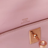 Hermès Kelly Pochette Mauve Sylvestre Swift RGHW