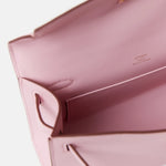 Hermès Kelly Pochette Mauve Sylvestre Swift RGHW