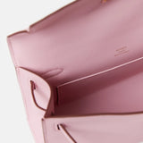 Hermès Kelly Pochette Mauve Sylvestre Swift RGHW