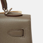 Hermès Kelly 25 Gris Etain Epsom PHW