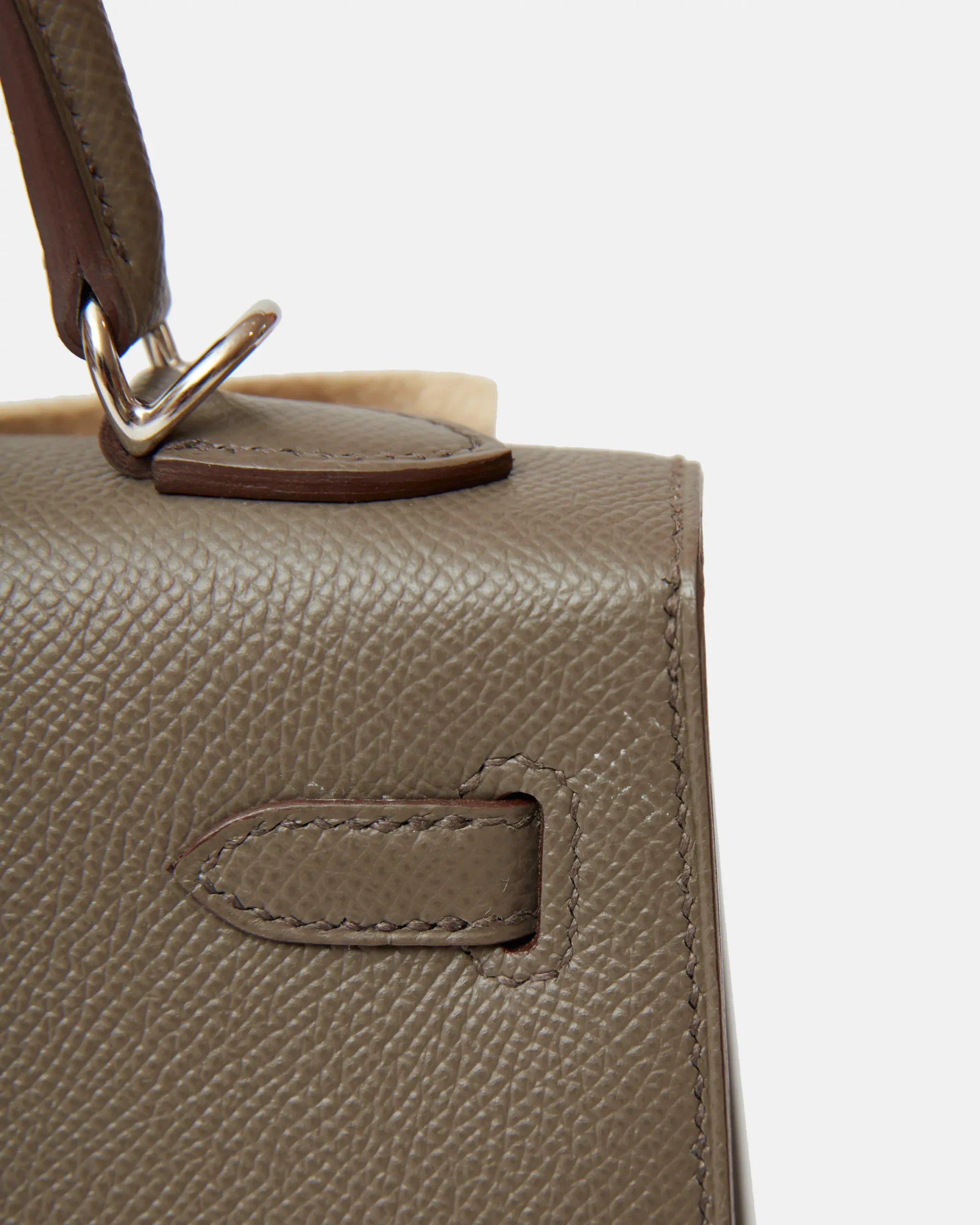 Hermès Kelly 25 Gris Etain Epsom PHW