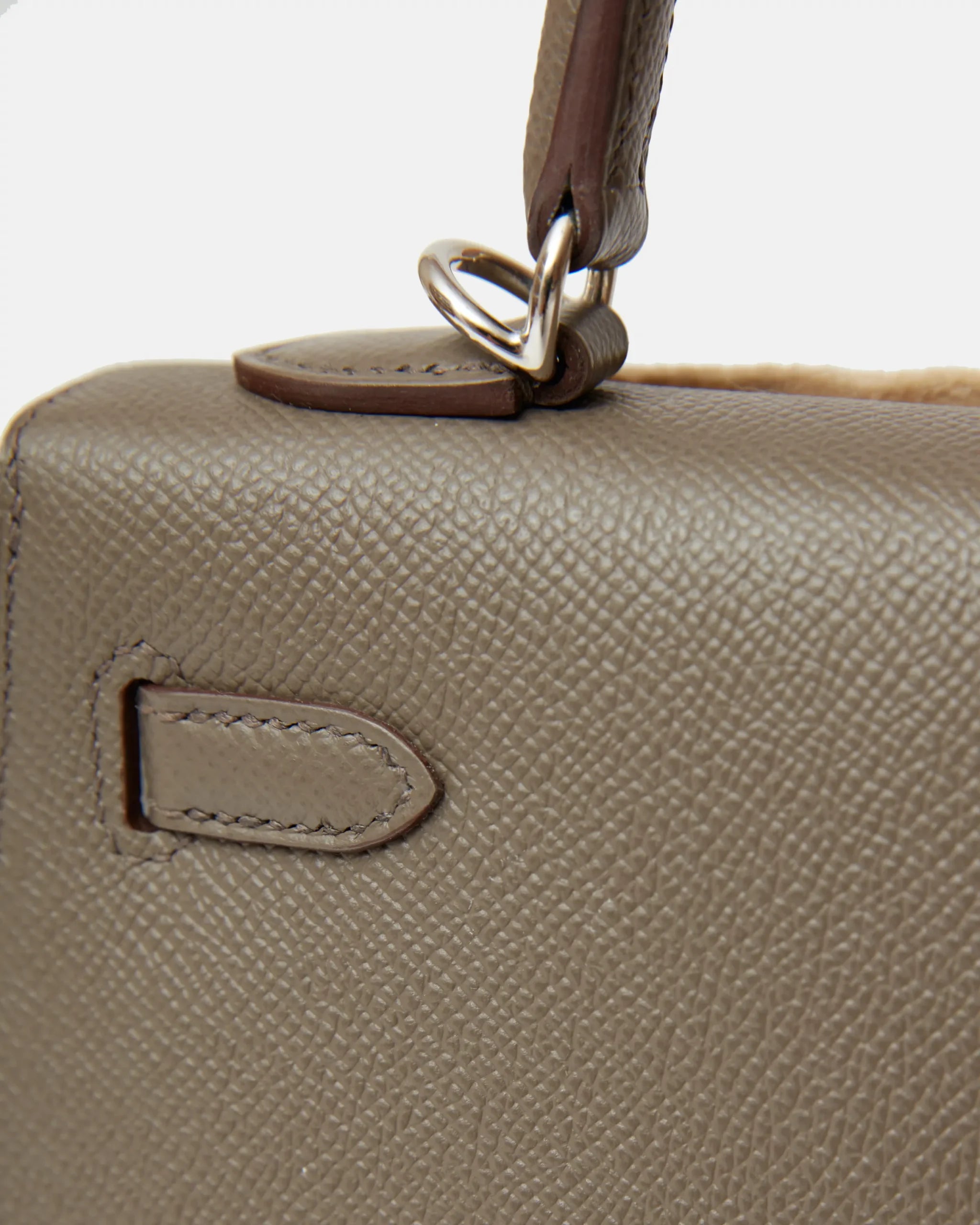 Hermès Kelly 25 Gris Etain Epsom PHW