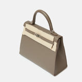 Hermès Kelly 25 Gris Etain Epsom PHW
