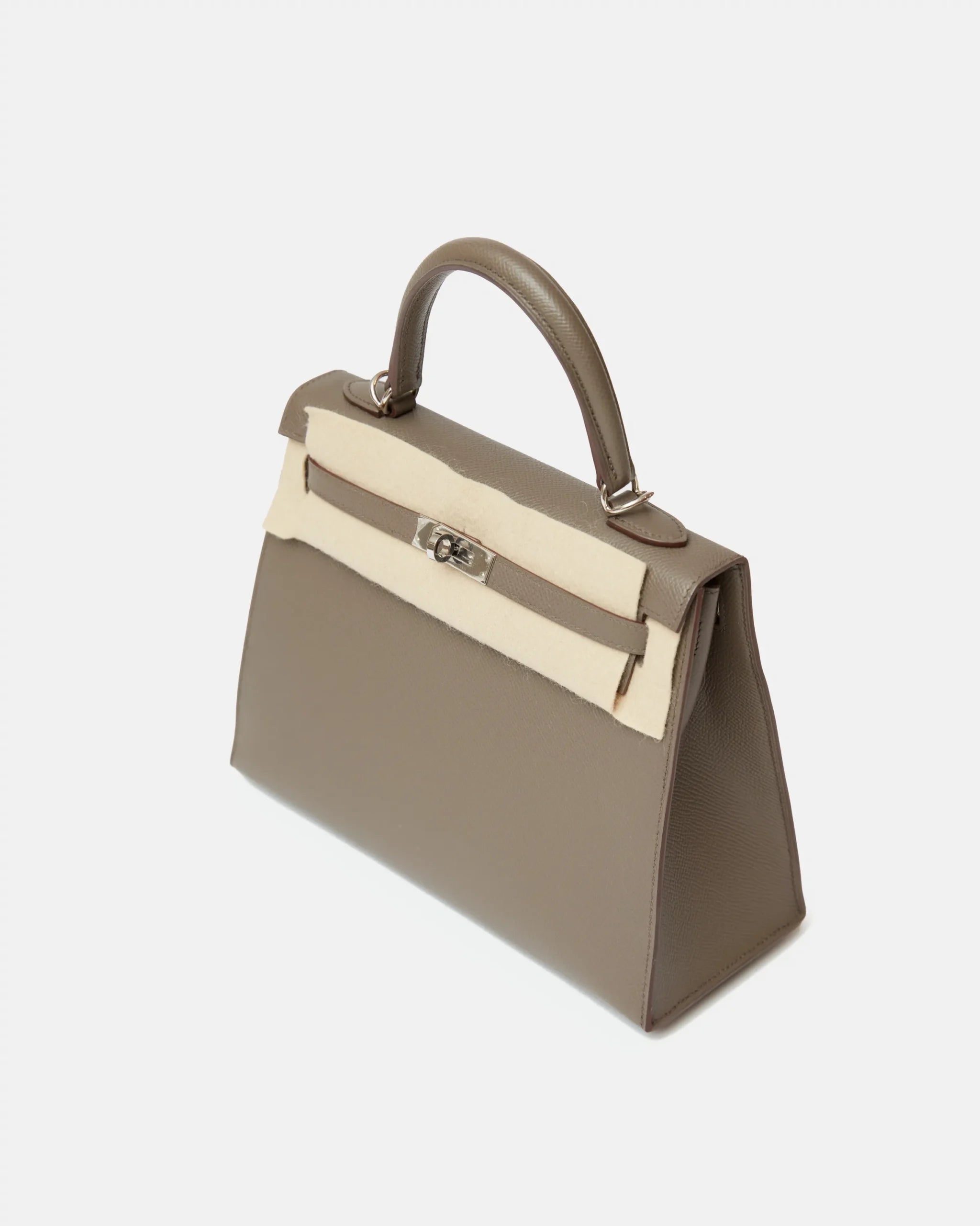 Hermès Kelly 25 Gris Etain Epsom PHW