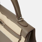 Hermès Kelly 25 Gris Etain Epsom PHW