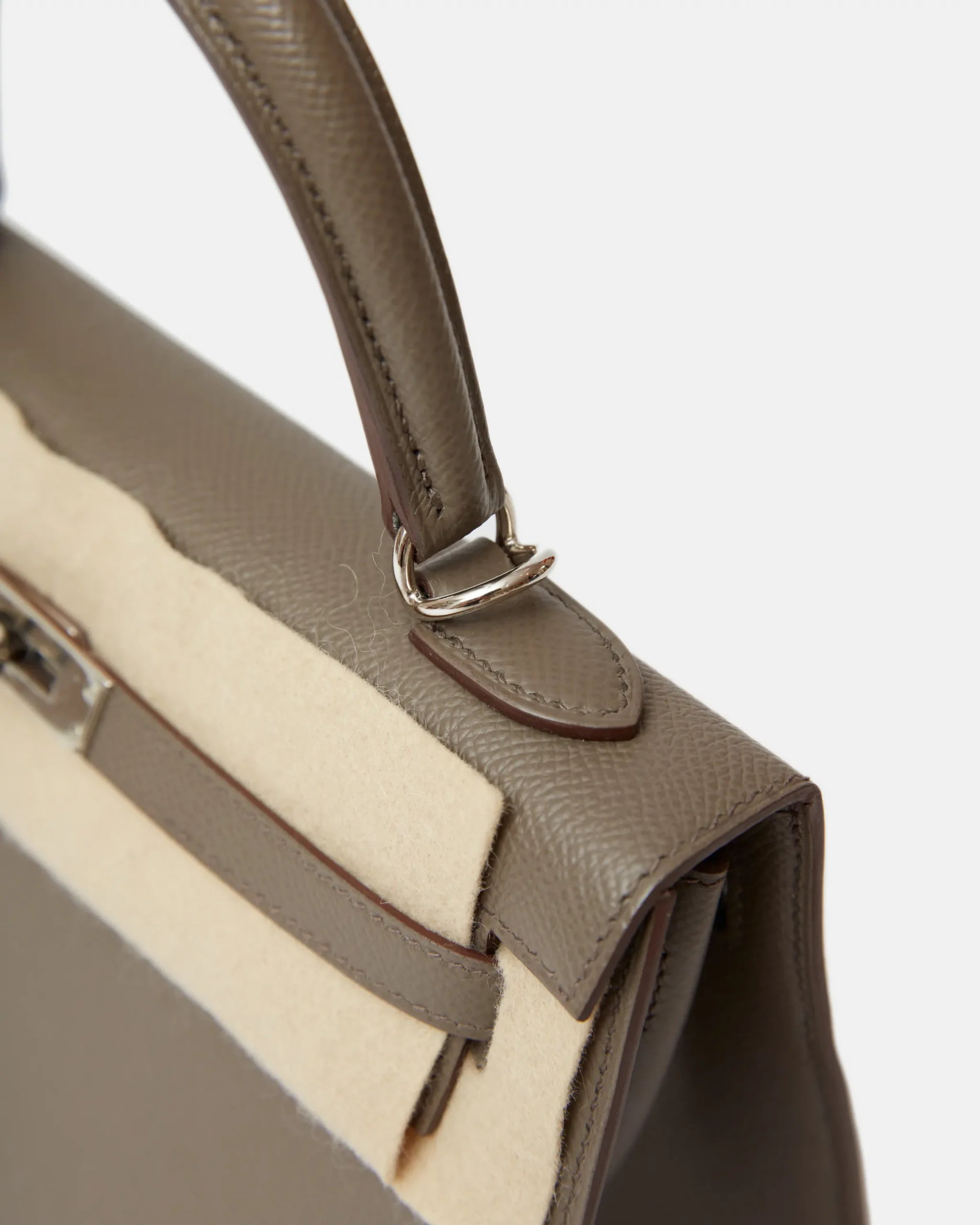 Hermès Kelly 25 Gris Etain Epsom PHW