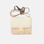 Hermès Mini Constance 18 Craie Epsom GHW