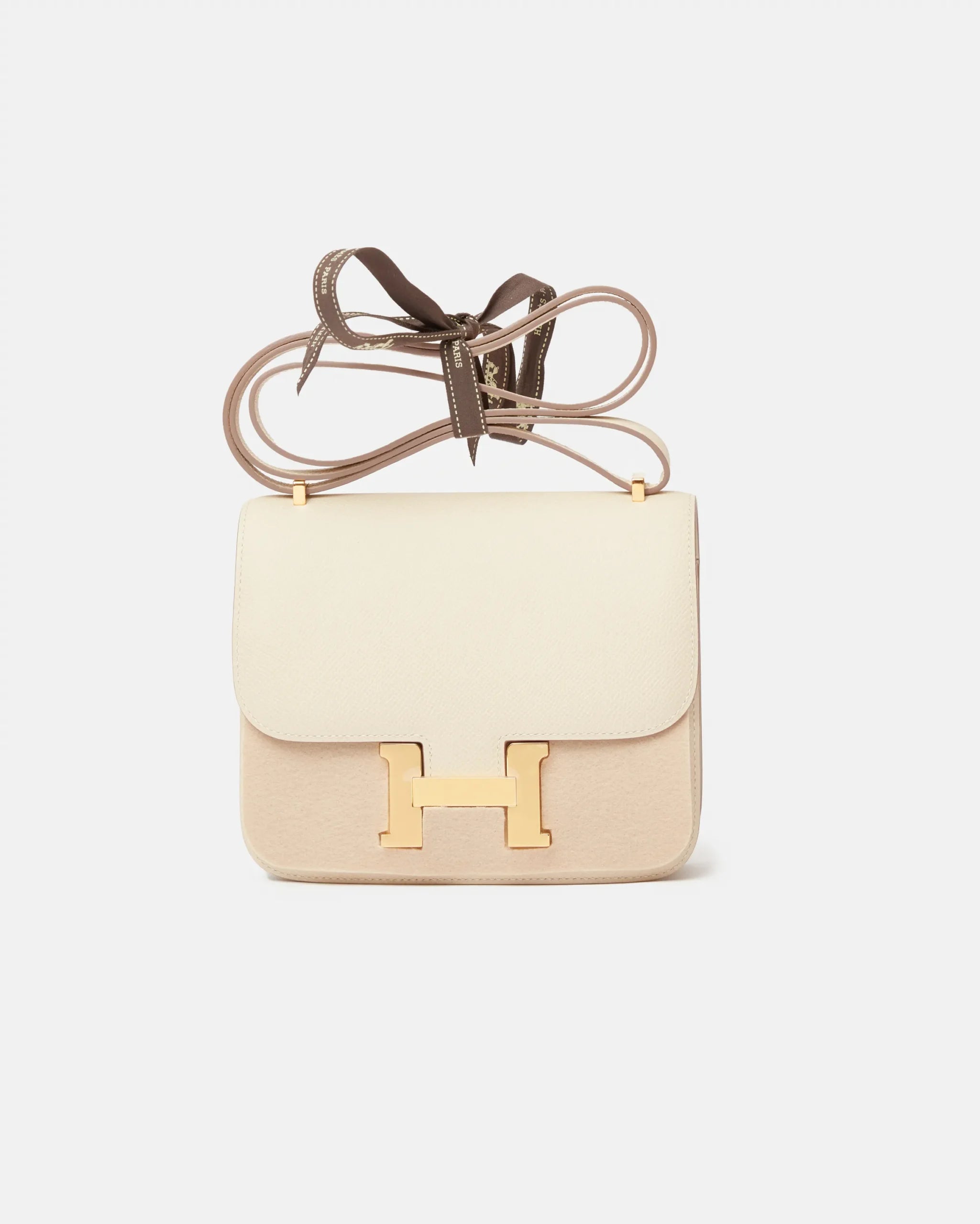 Hermès Mini Constance 18 Craie Epsom GHW