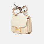 Hermès Mini Constance 18 Craie Epsom GHW