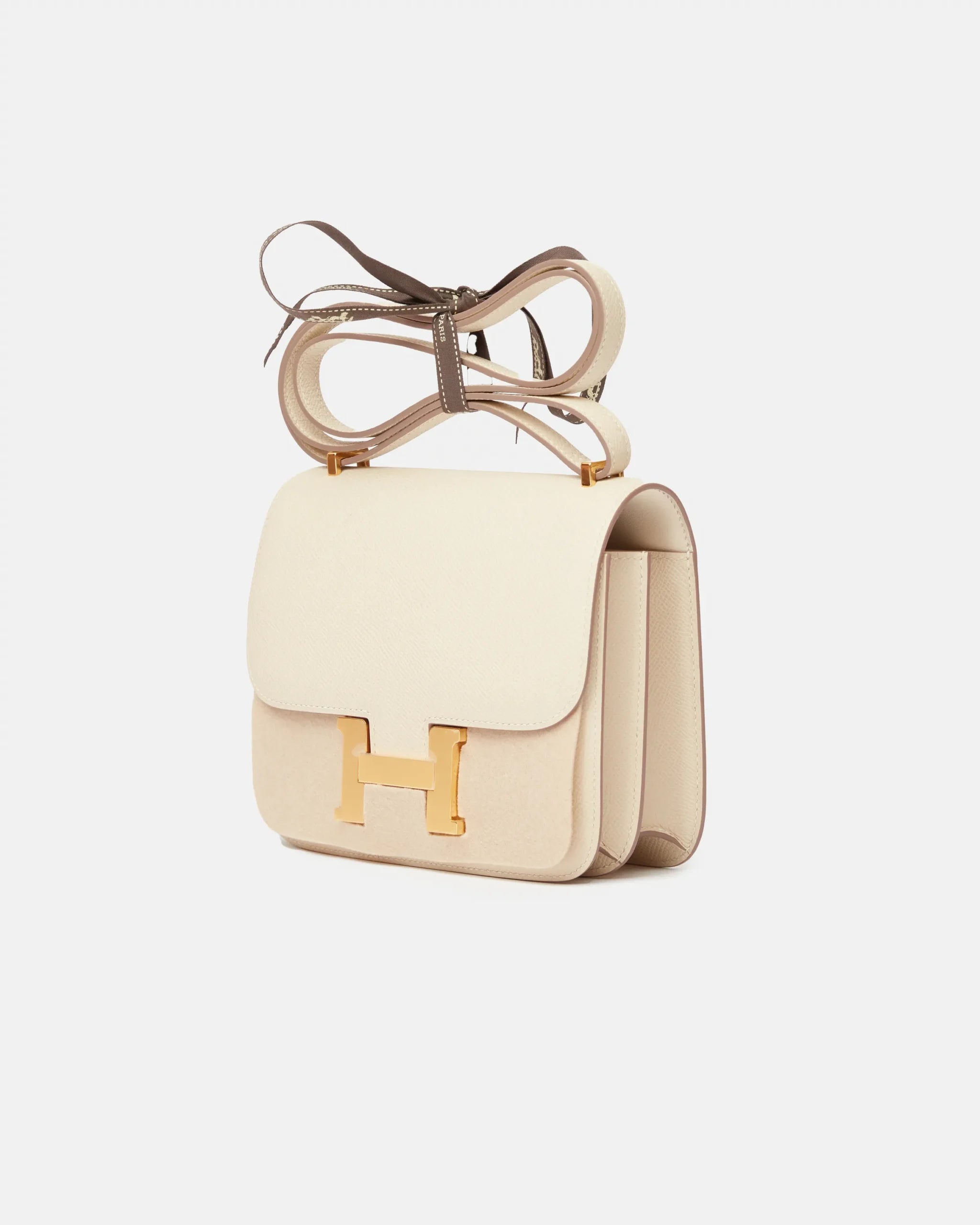Hermès Mini Constance 18 Craie Epsom GHW