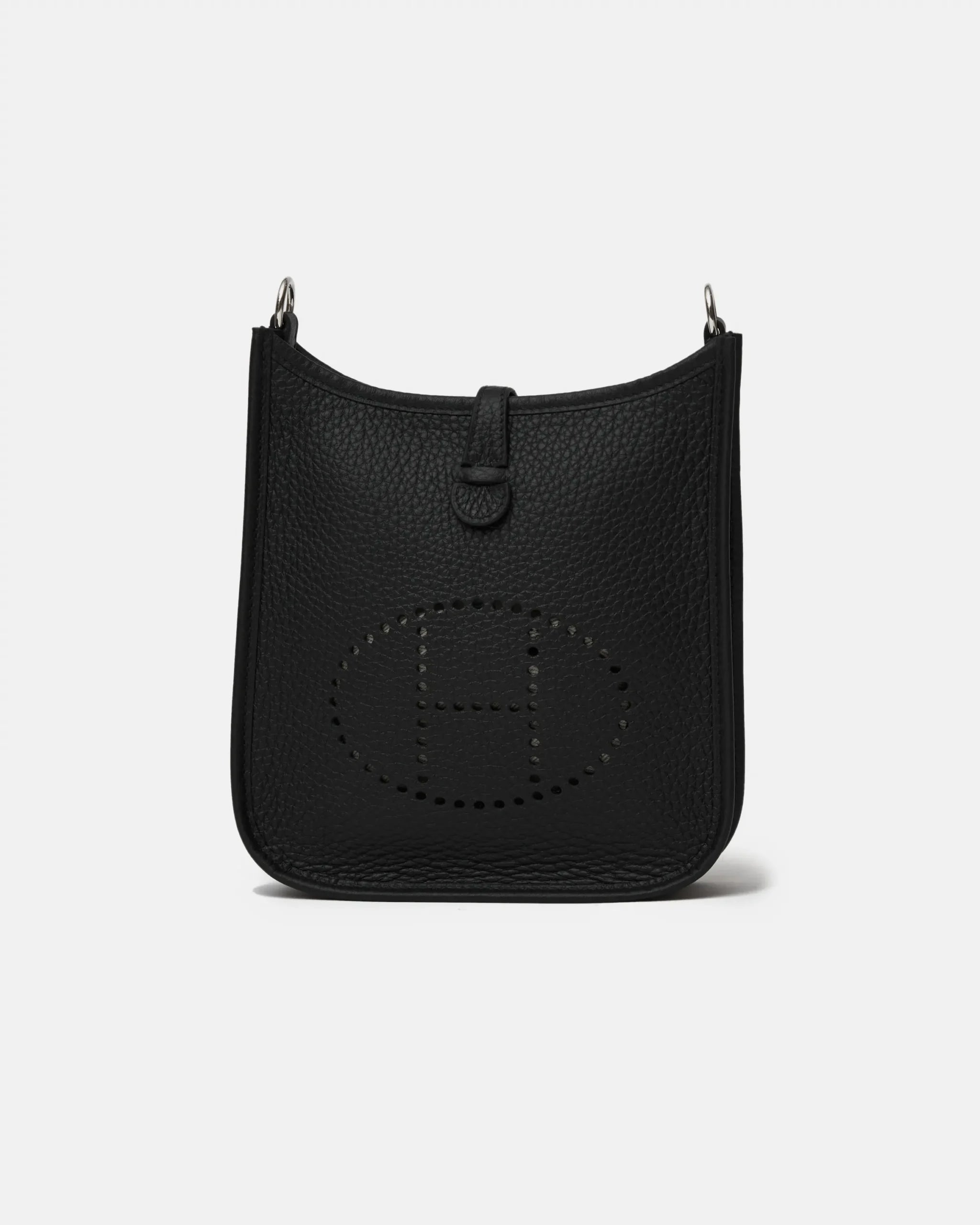 Hermès Mini Evelyne 16 Black Clemence PHW