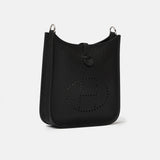 Hermès Mini Evelyne 16 Black Clemence PHW