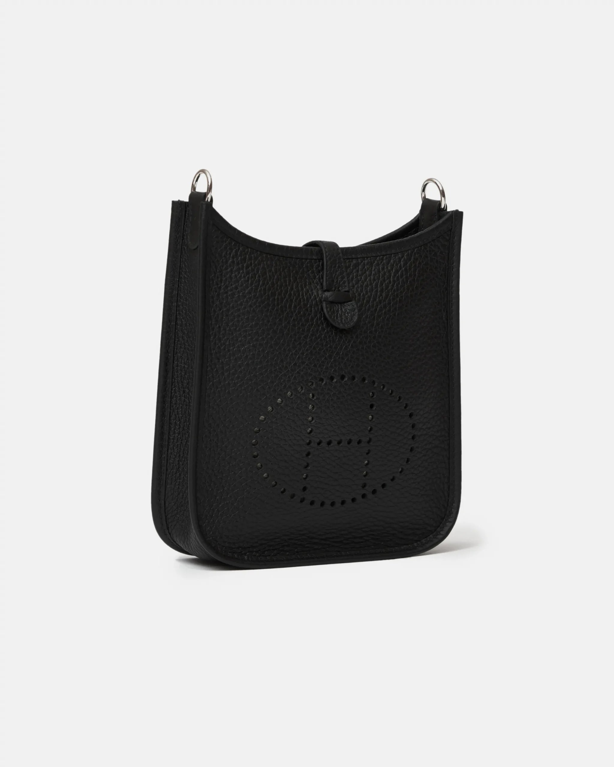 Hermès Mini Evelyne 16 Black Clemence PHW