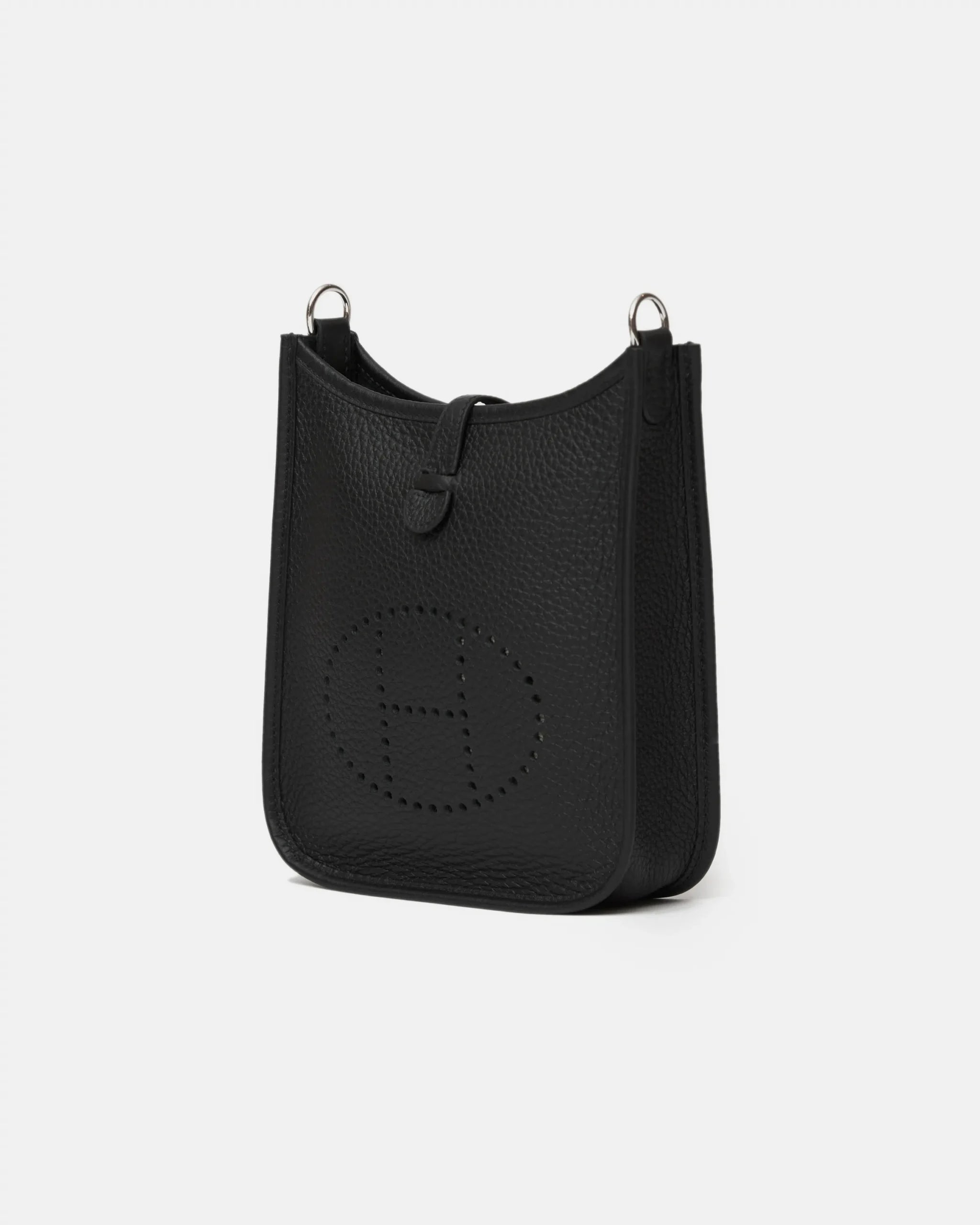 Hermès Mini Evelyne 16 Black Clemence PHW