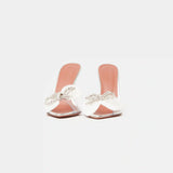 Amina Muaddi Rosie Glass PVC Transparent Slippers