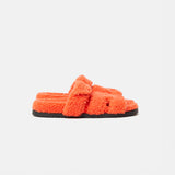 Hermès Chypre Peau Lainee Orange Sandals
