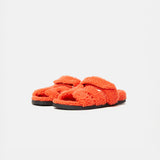 Hermès Chypre Peau Lainee Orange Sandals