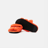 Hermès Chypre Peau Lainee Orange Sandals