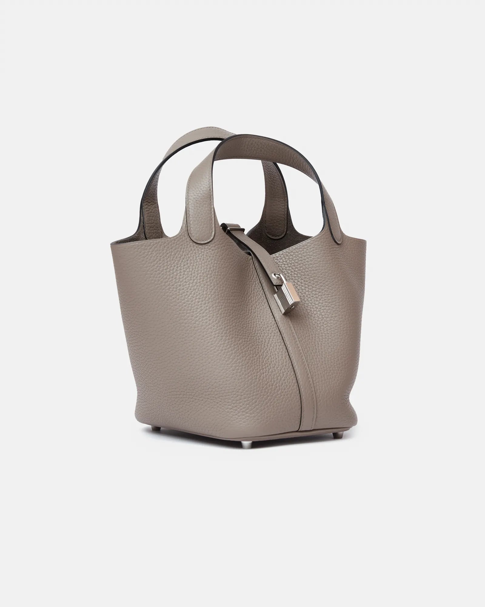 Hermès Picotin 18 Gris Asphalte Clemence PHW