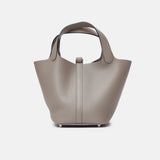 Hermès Picotin 18 Gris Asphalte Clemence PHW